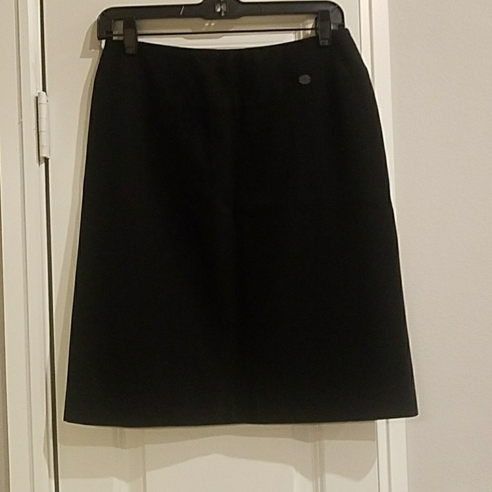Authentic Chanel A line wood skirt